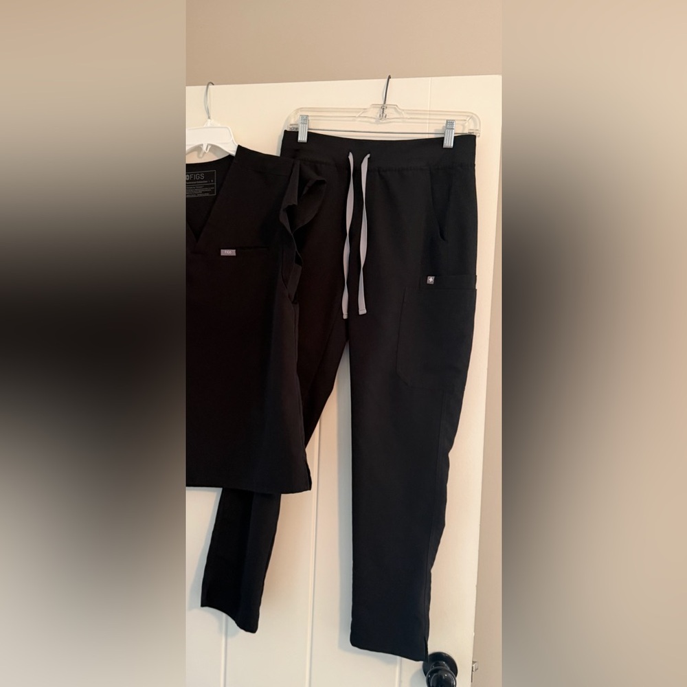 Figs Black Pants Cargo Small